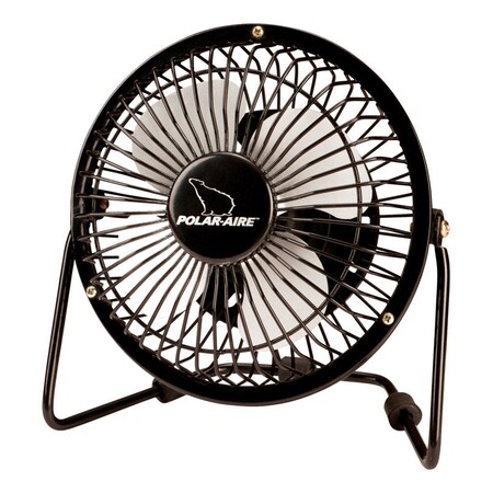 Polar Aire HI VELOCITY FAN 4"" BLACK VF-4USB